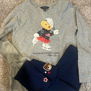 Polo by Ralph Lauren Gray and Navy Kids Matching Set